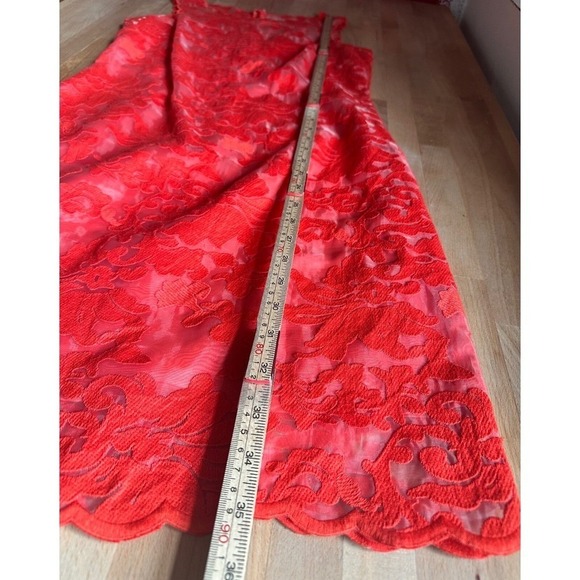 Gianni Bini‎ Denise Geranium Red Lace Sleeveless Cocktail Dress Womens - Size 2 - Picture 7 of 7